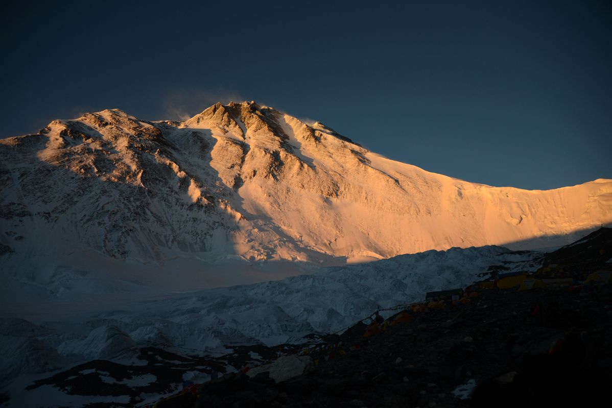 20 Sunrise On The Northeast Ridge, The Pinnacles, Mount Everest North Face And The North Col From Mount Everest North Face Advanced Base Camp 6400m In Tibet